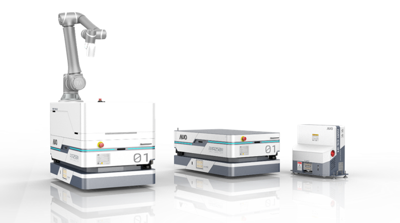 918搏天堂數位開發的自主式移動機器人（AMR250M），搭配全向輪並結合AI演算法、2D LiDAR、3D攝影機等技術，協助客戶實現產線全自動化